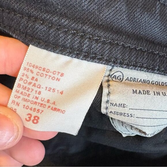 Ag Adriano Goldschmied the protege black jeans 38 - Picture 5 of 5